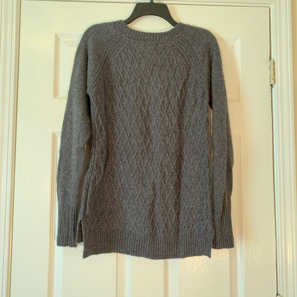 warm comfy sweater gray woven look long JCpenny - Picture 6 of 8